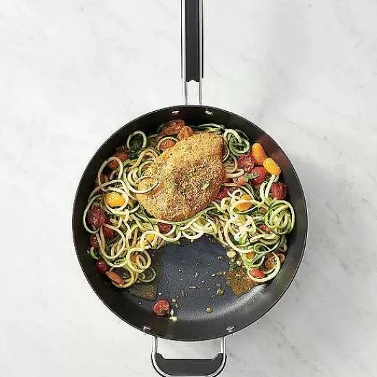 Food Network™ Cookware & Bakeware*Food Network 12-In. Hard-Anodized Nonstick Space Saving Saute Pan With Lid
